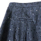 Branded Black Lace Sequin Flared Trousers - Size 16R