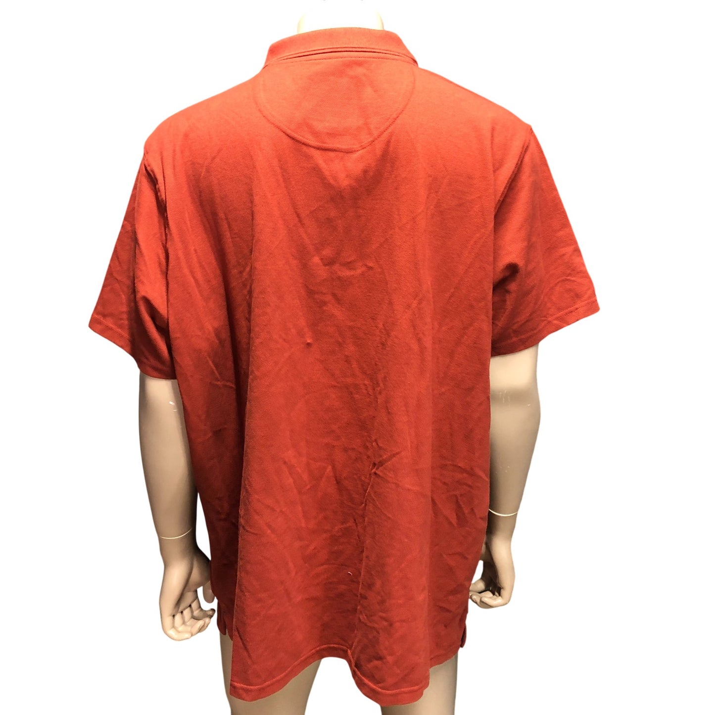 Weird Fish Polo Shirt 3XL Men's Organic Cotton Orange Casual Wear