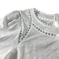 White Trim Detail Top - Size 10