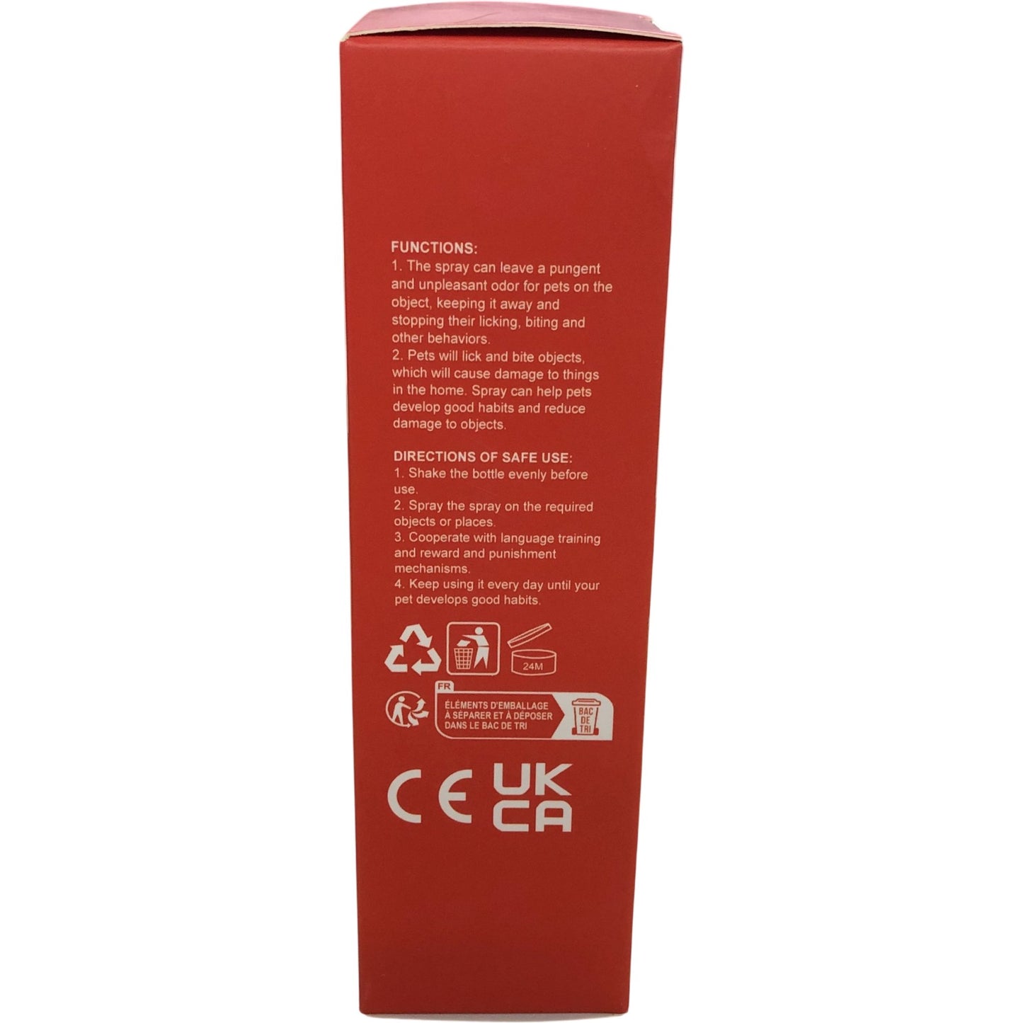 No-Chew Chew Deterrent Spray 120ml Stop Chewing Natural Ingredients
