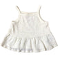 River Island Baby Girls Cream Floral Ruffle Top Size 18-24 Months