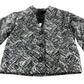 River Island Women's Cropped Jacket Black White Pattern Long Sleeve Size 14