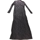 River Island UK8 Women's Brown Lace Long Sleeve Ribbed