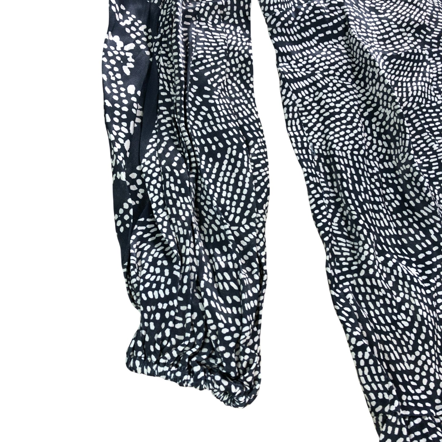 Branded Beige Print Ruched Mini Dress - Size 14