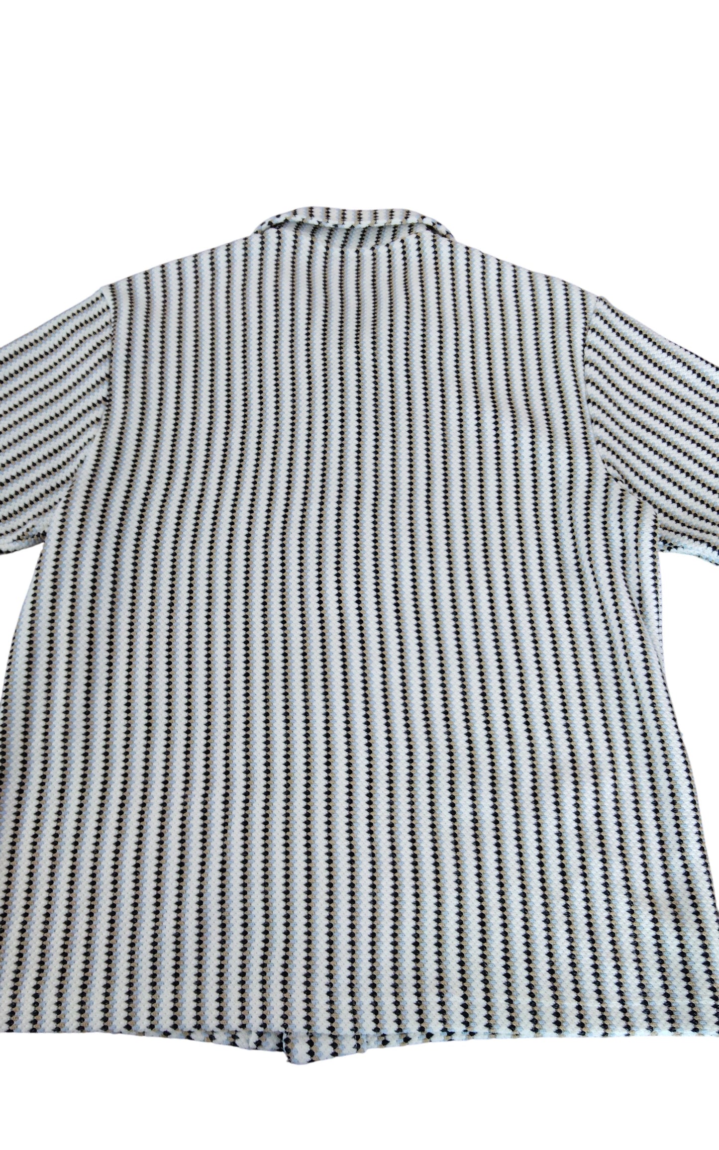 River Island Men's Casual Shirt Large Lightweight Striped Pattern Short Sleeve