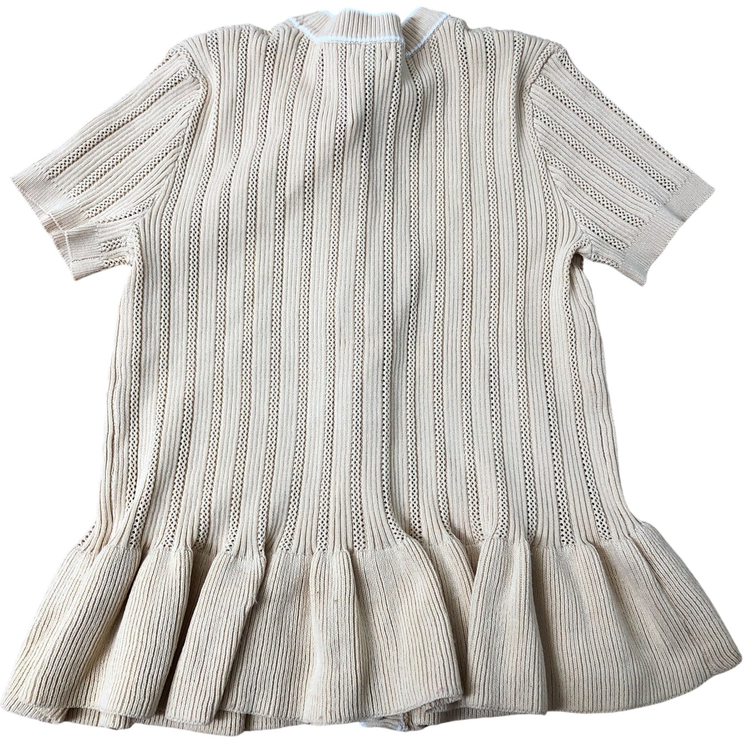 River Island Short Sleeve Cardigan Women's Cream Knit Cardigan 9-10 Years