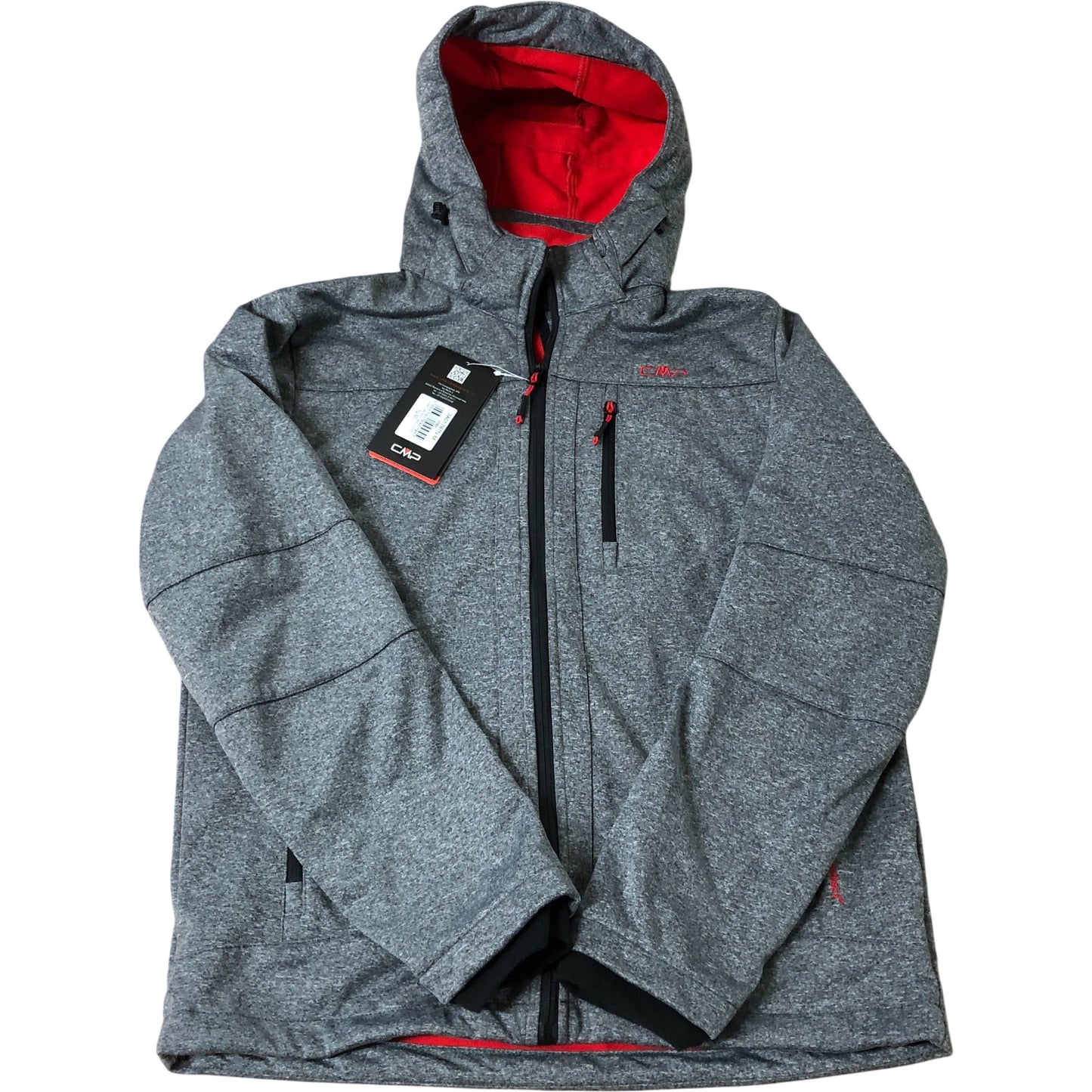 CMP Men's Windbreaker Jacket Grey Clima Protect Waterproof Breathable Large