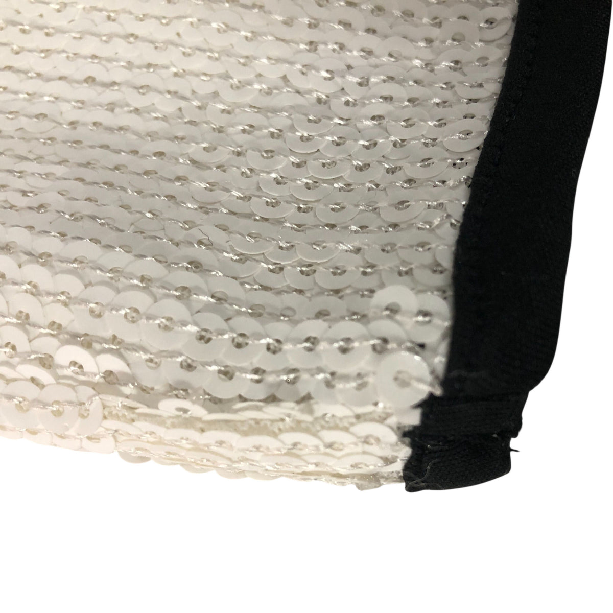 River Island  White Sequin Tank Top UK10 Women's Casual Sleeveless Fashion