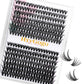 HxyGogo Lash Clusters DIY Eyelash Extensions Reusable Individuals 30D 40D Mix