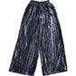 River Island Velvet Trousers Women's Wide Leg Style Grey Size 8