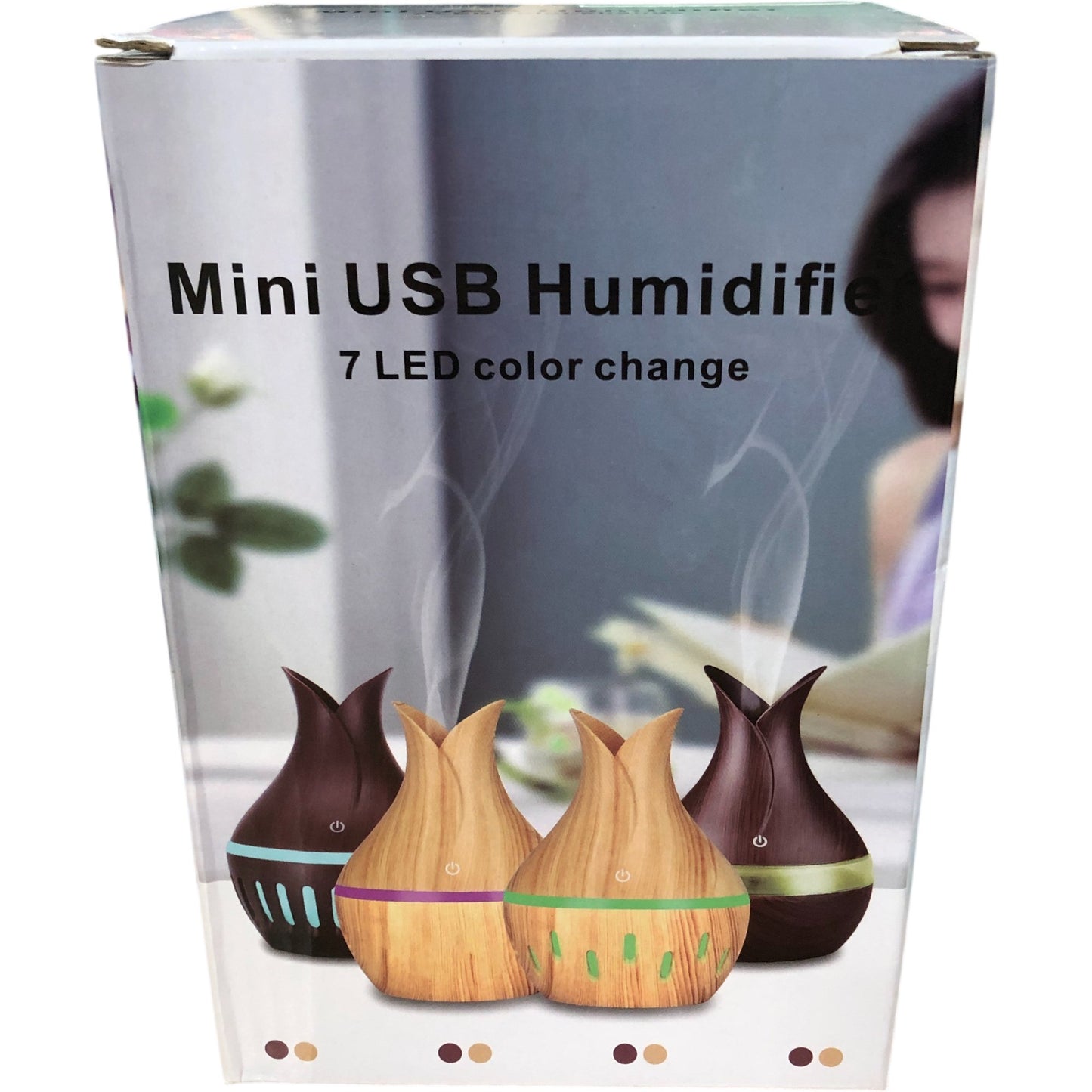 Bulletech Ultrasonic Aromatherapy Diffuser Mini USB Humidifier 7 LED Colour