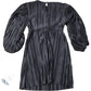 ASOS Design Pleated Dress UK 8 Women's Long Sleeve Brown Polyester