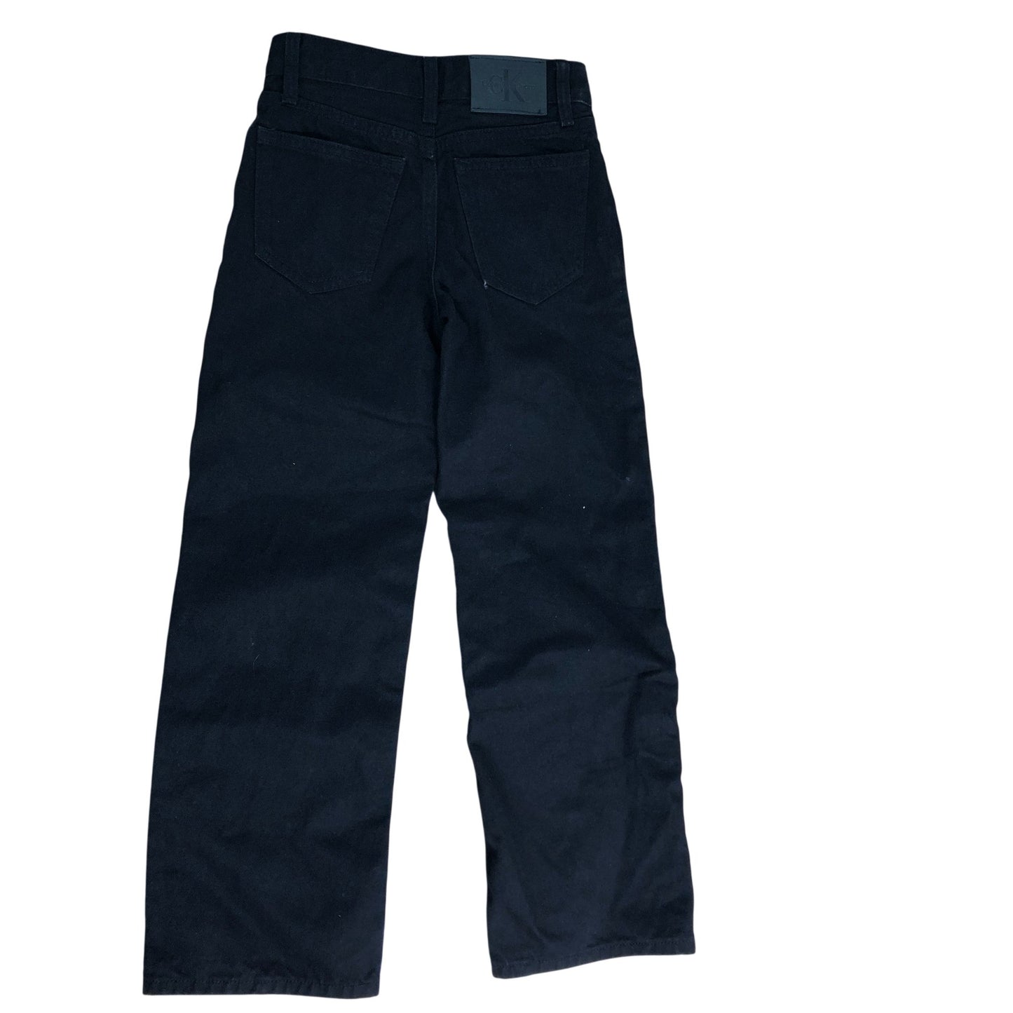 Calvin Klein Jeans Women's Black Slim Fit Size UK8 Cotton Trousers