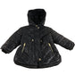 River Island Puffer Jacket UK2-3Years Kids Black Hooded Zip Fastening