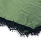 River Island Green Lace Trim Midi Skirt UK8 Women's Casual Stretchy Fit