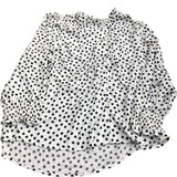Baukjen Polka Dot Blouse Size 18 Women's Ruffled Neck Long Sleeve Top