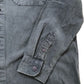 River Island Studios Casual Shirt Size M Men Grey Long Sleeve Cotton Blend