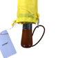 LFLFWY Compact Automatic Open Yellow Umbrella Eco Friendly Recycled PET