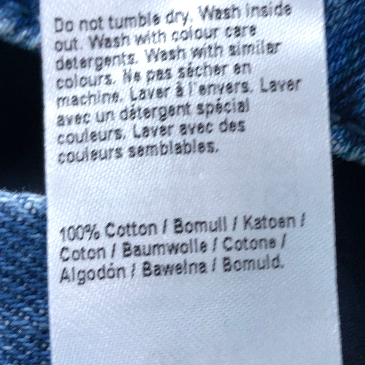 River Island Denim Specialist Midi Skirt UK10 Women's Blue Casual Cotton