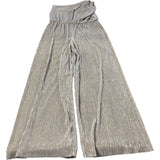 River Island Shiny Pleated Jumpsuit Size M Women's Gold Metallic Lounge Wear