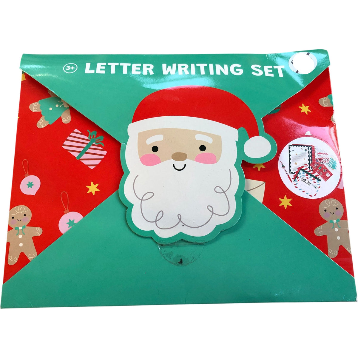 Santa Claus Letter Writing Set Includes Pen Stickers Gift Tags Envelopes