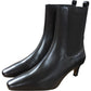 Branded Chocolate Women's Leather Kitten Heel Boots Size UK 6