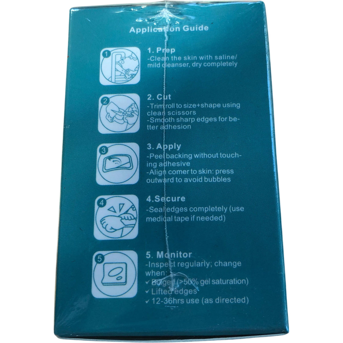 SLGCBG Hydrocolloid Roll 2in X 6ft Waterproof Adhesive Wound Care Bandage