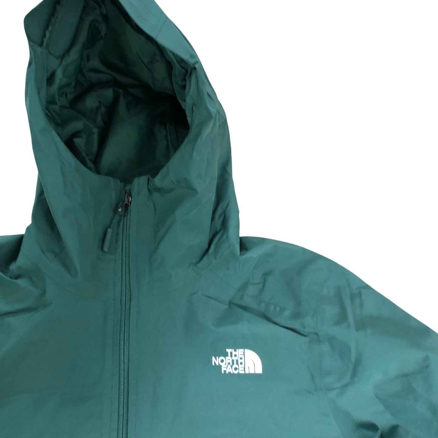 The North Face Women's Rain Jacket UK Size 14 Waterproof Hooded Green