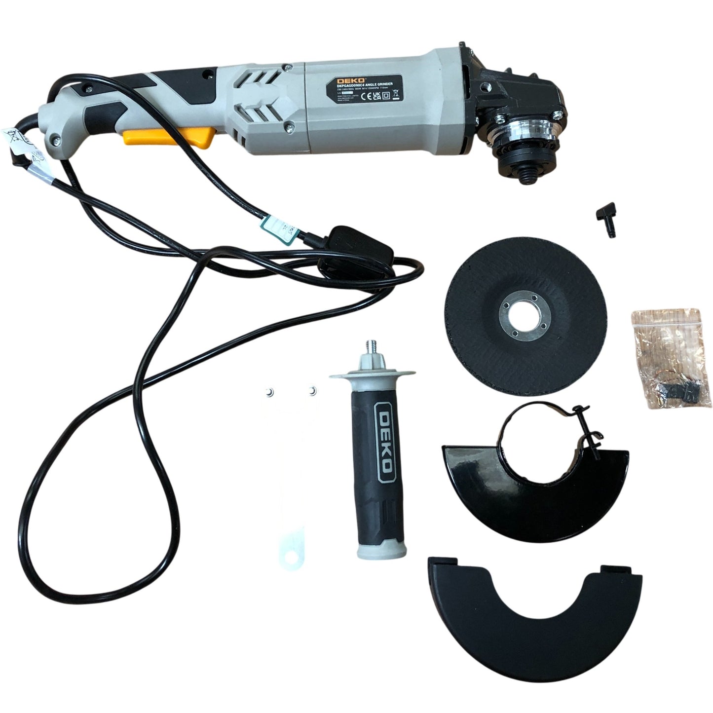 DEKO DKPGAGD090C4 115MM 900W Angle Grinder 12000RPM Power Tool