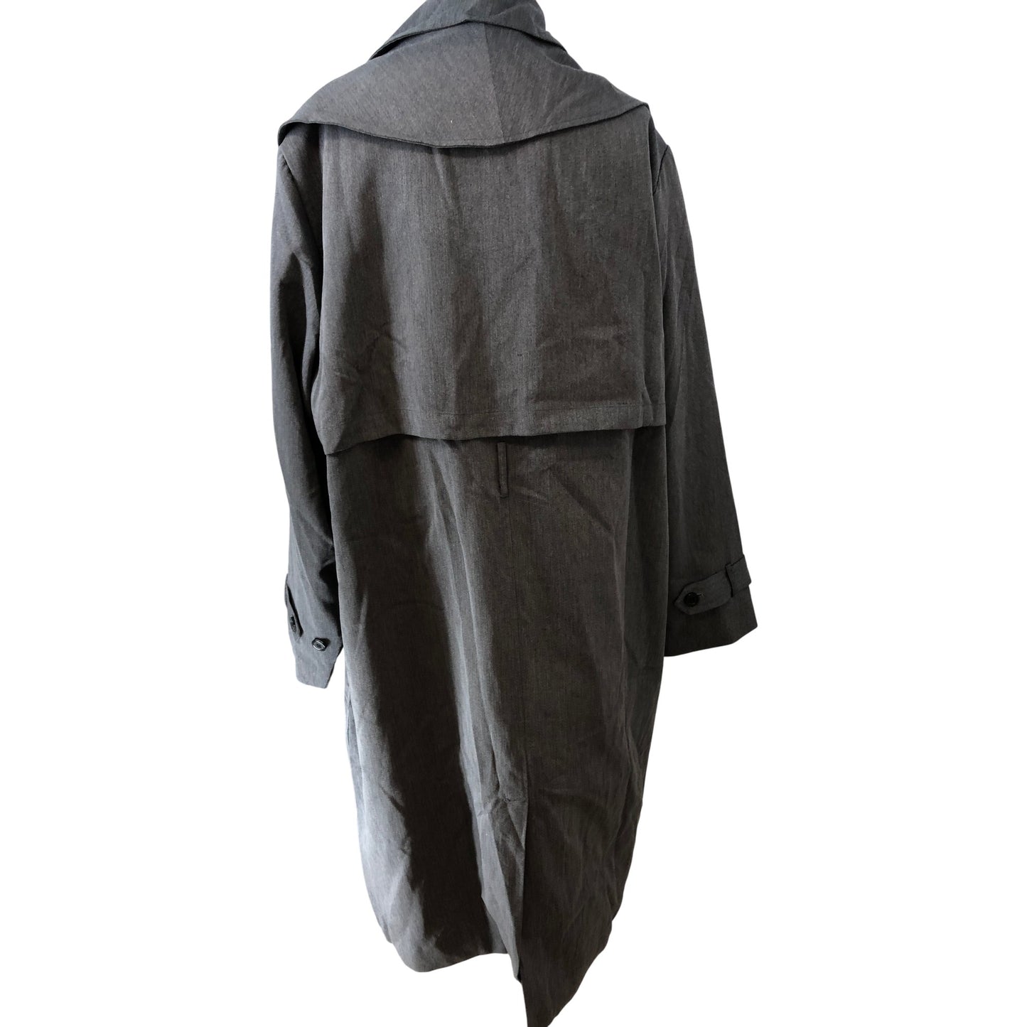 Womens Grey Oversized Jacket Size 18/20 Smart Casual Lightweight Outerwear