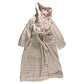 The White Company Women's Robe Soft Pink Organic Cotton Hooded Nightwear Size 10