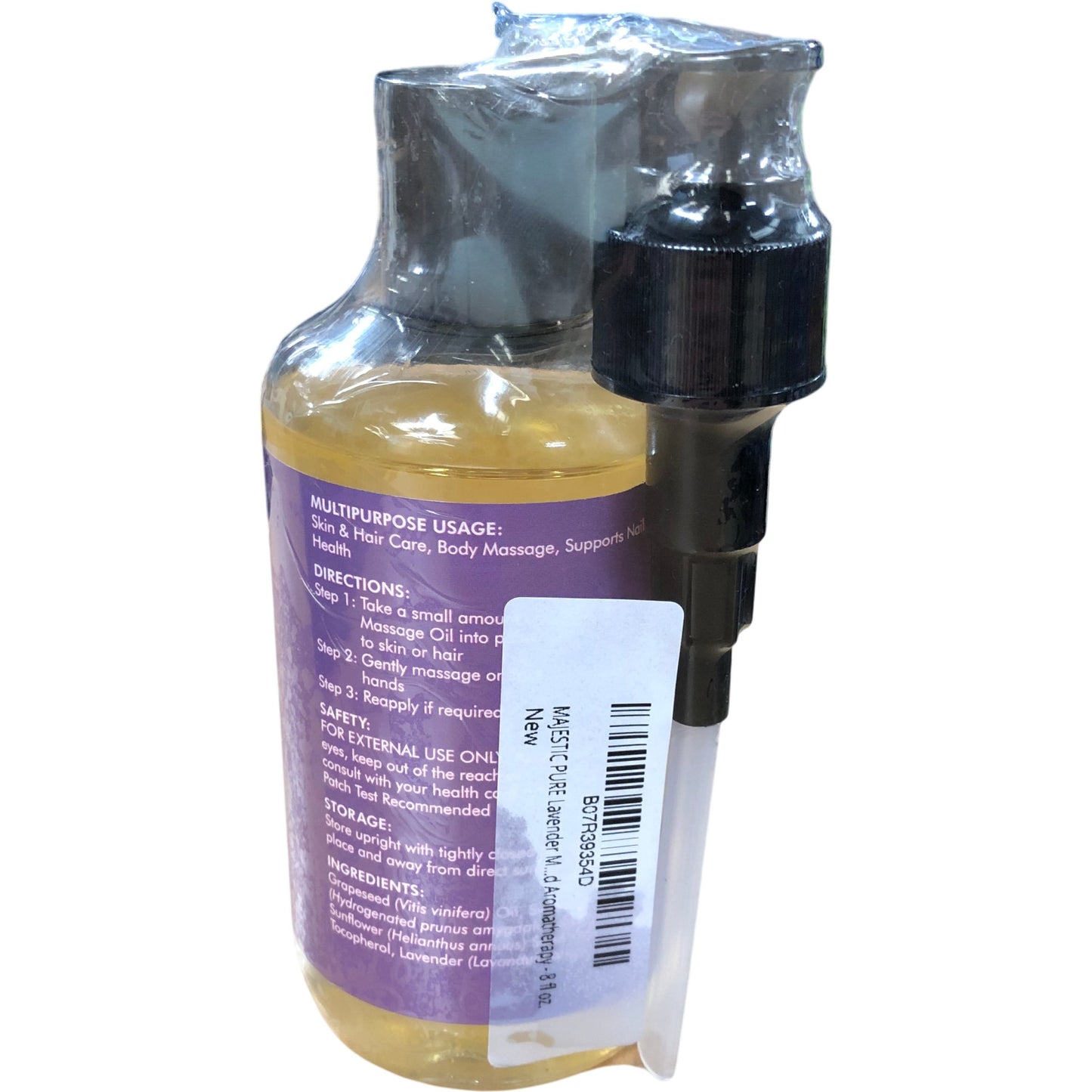 MAJESTIC PURE Lavender Massage Oil 8 Fl Oz All Natural Fragrance Relaxing Aromas