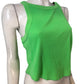 River Island Essential Tank Top UK18 Women's Bright Green Ribbed Sleeveless