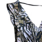 Branded Sepia Plume Print Maxi Dress - Size 10