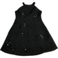 River Island Black Sequined Shift Dress UK8 Women's