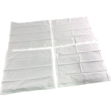 Set of 4 Cotton Napkins 40x40cm White Dinner Table Linens