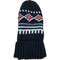 Kingsland Knitted Gloves One Size Women's Navy Red Pattern Wool Blend