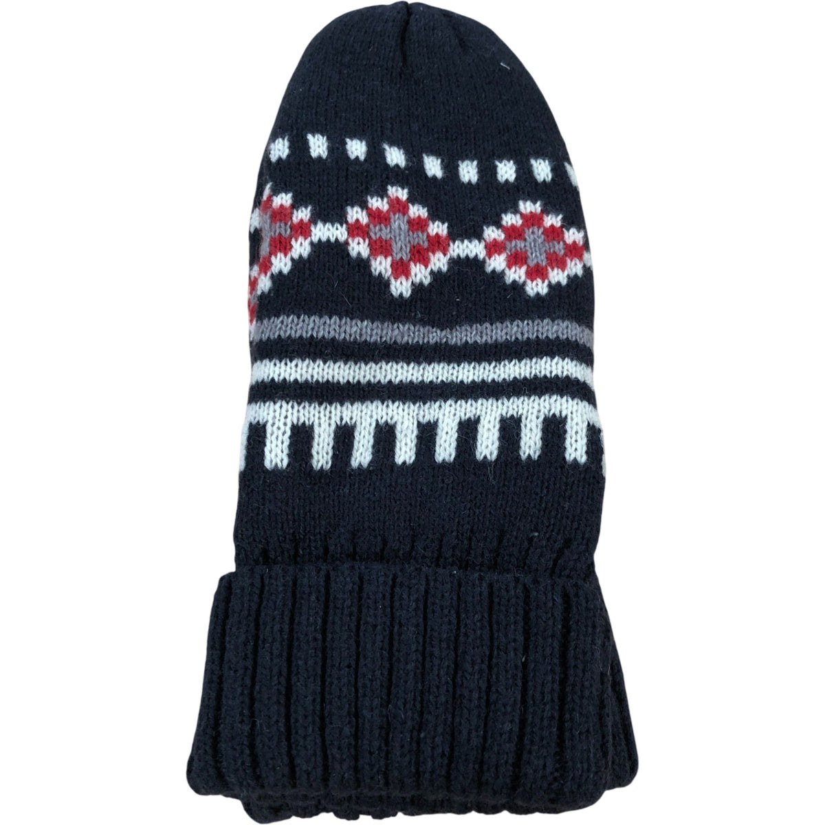 Kingsland Knitted Gloves One Size Women's Navy Red Pattern Wool Blend