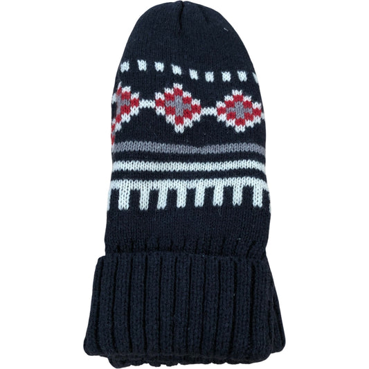 Kingsland Knitted Gloves One Size Women's Navy Red Pattern Wool Blend