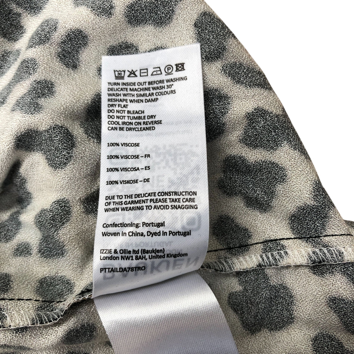 Baukjen Leopard Print Dress UK Size 10 Women's Midi Viscose Casual Style