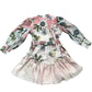 River Island Girls Dress 6 Years Floral Long Sleeve Party Dress Pink