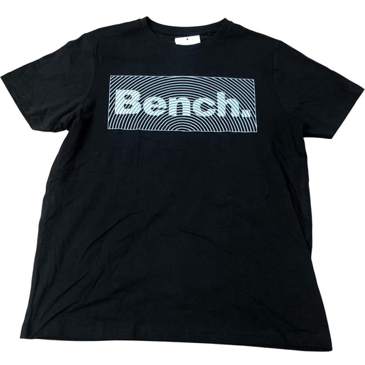 Bench Black Graphic Print T-Shirt Size M