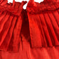 River Island Women's Red Pleated Layered Halterneck Top Size 14
