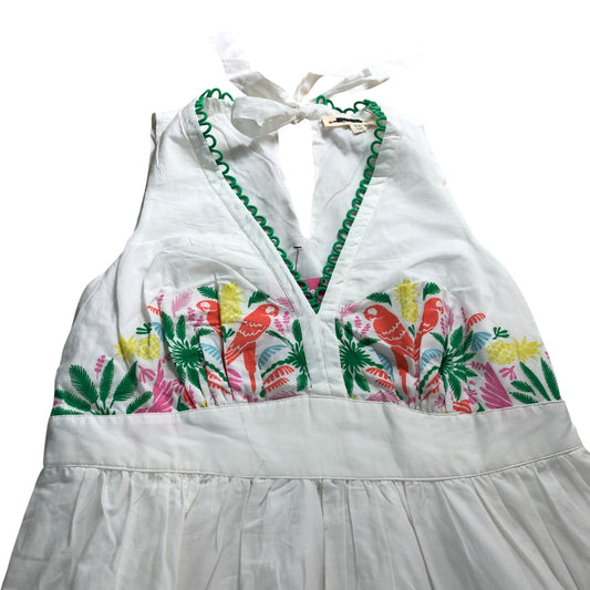 Branded Cotton Tie Maxi Dress - Size 14