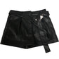 River Island Set Sweater With Heart Detailing And Black Faux Leather Shorts