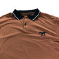 Polo Shirt Men's Brown Short Sleeve Casual Top XL