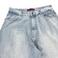 Jaded London Women's 32 Super Baggy Jeans Light Blue Size 14