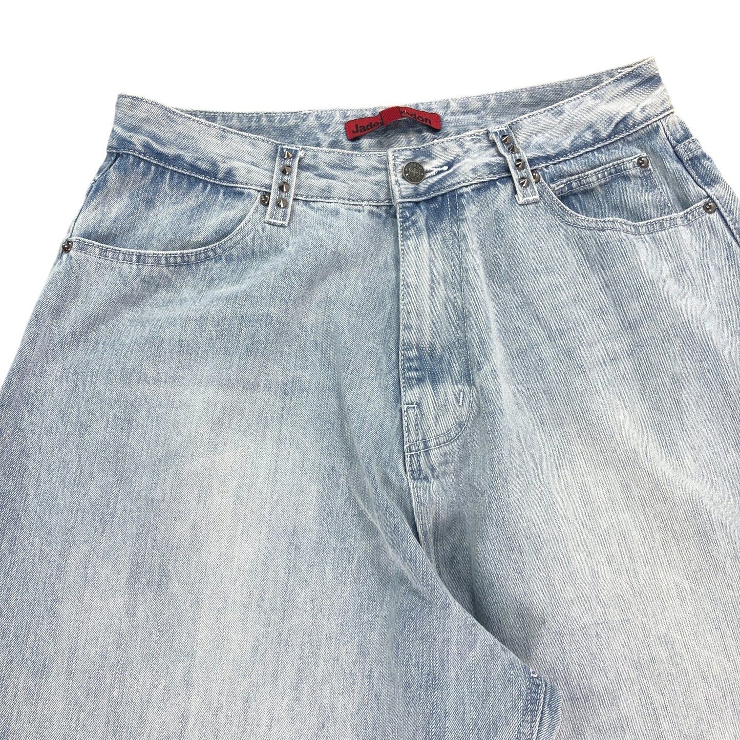 Jaded London Women's 32 Super Baggy Jeans Light Blue Size 14