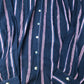Striped Long Sleeve Shirt Women's Casual Cotton Navy Pink