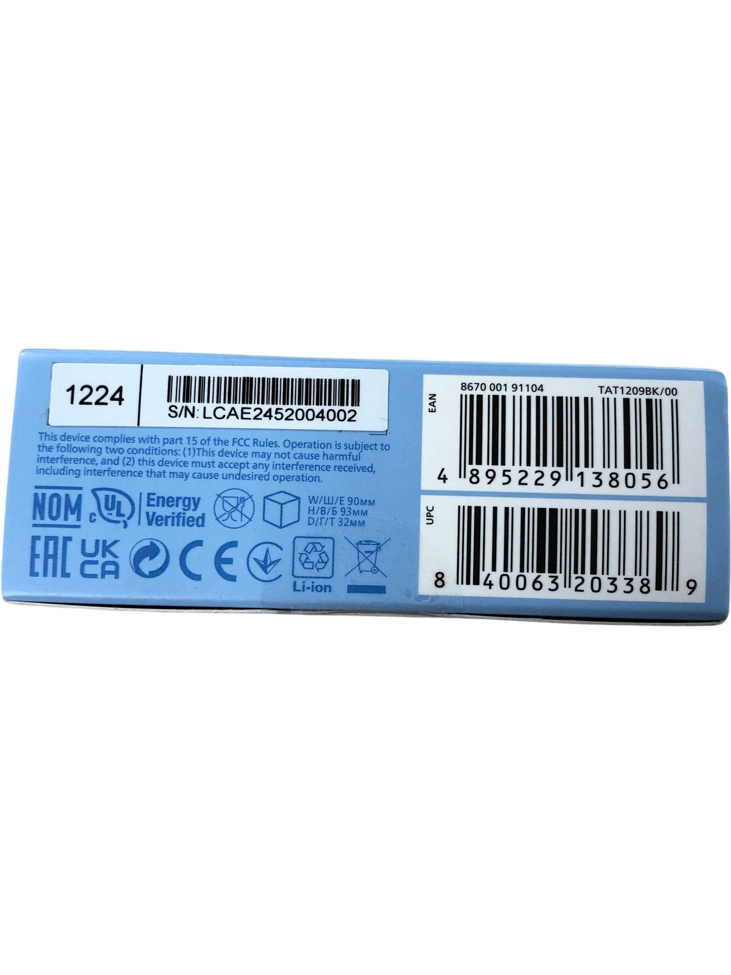 PHILIPS TAT1209 True Wireless In Ear Headphones IPX4 18 Hours Battery Bass